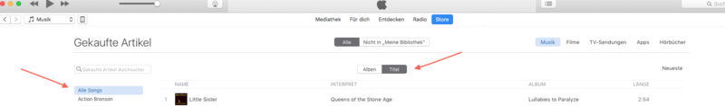 iTunes gekaufte Titel laden.png