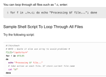How To Write Bash Shell Loop Over Set of Files - nixCraft.png