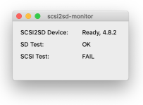 SD Test: OK | SCSI Test: FAIL